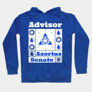 Azorius Senate | Advisor | MTG Ravnica Guild Blue on White Design Hoodie